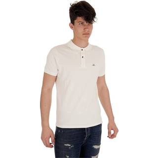 👉 Poloshirt m male wit Polo Shirt Piquet