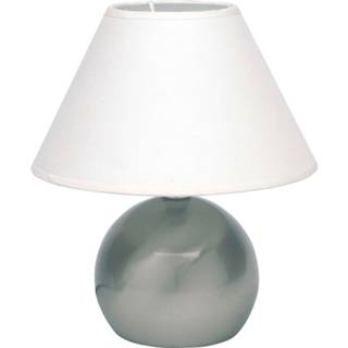 👉 Brilliant Tarifa 62447/05 Tafellamp LED E14 40 W RVS, Wit