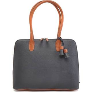👉 Laptoptas marine leer vrouwen schoudertas effen blauw active Berba Dames Leren 15.6 inch Chamonix 125-780 Navy 8720143253874