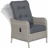 👉 Loungestoel wicker vlechtwerk beige Garden Impressions Milwaukee verstelbare dining 8713002603460
