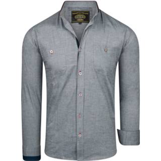 👉 Casual overhemd grijs s male men Ombre Edgar grey 7434639248244