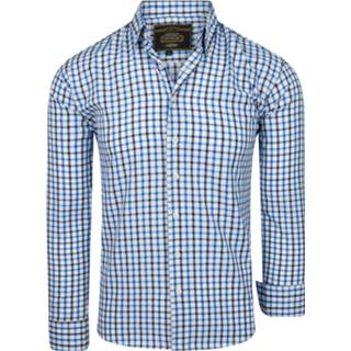 Casual overhemd XL XXL xl|xxl male men blauw Ombre Enza geruit 7434625256208 7434637770761