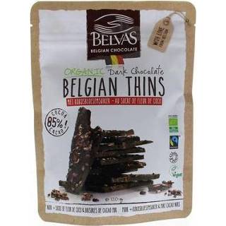 👉 Belvas Thins dark 85% met kokosbloesemsuiker bio 120g 5425007881646