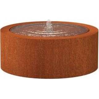 👉 Water tafel Watertafel cortenstaal rond 100x40cm.