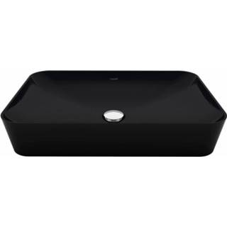 👉 Waskom zwart mat keramiek rechthoek xtreme Boss & Wessing Opbouw Wastafel 60x40 cm 8719304895282