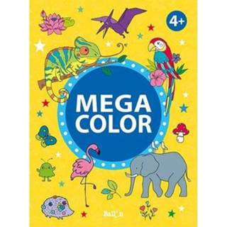 👉 Kleurboek geel active Uitgeverij ballon mega color - 4+ 9789403216836