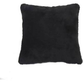 👉 Sierkussen zwart Bronx71 Tess teddystof 45 x cm 8720168888488