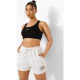 👉 Ofcl Studio Geborduurde Sweat Shorts, Ash Grey