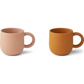 👉 Drinkbeker siliconen rose active Liewood drinkbekers merce - mustard dark mix 2st 5713370513357