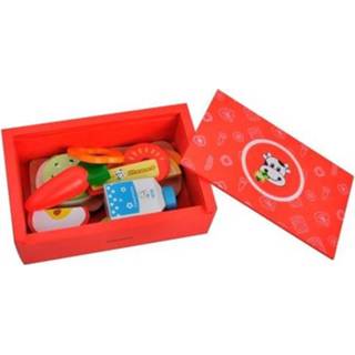 👉 Lunchbox rood active Mama memo met speel etenswaren - 5706798854782