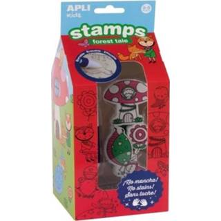👉 Stempel active kinderen Apli kids uitwisbare stempels - magisch bos 8410782168140