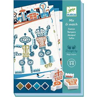 👉 Stempel active Djeco creatief stempelen alien robots 3070900087408