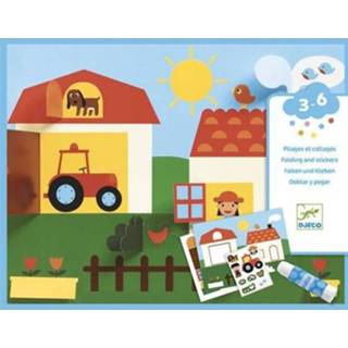 👉 Knutselset papier active Djeco collage - dorp 3070900098763