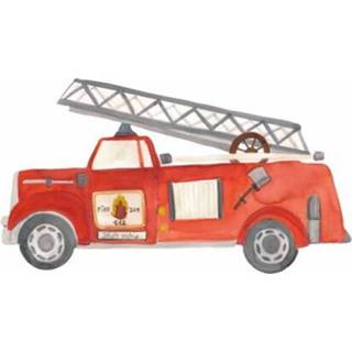 👉 Muursticker active That's mine brandweerwagen - 23,5 cm 5713846082523