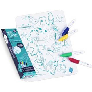 👉 Placemat siliconen active Superpetit met stiften - mini corsica 3760264700517