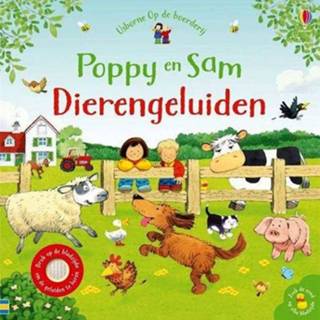 👉 Geluidenboekje active Uitgeverij usborne geluidenboek poppy en sam - dierengeluiden 9781474962407