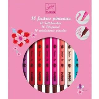 👉 Viltstift roze active Djeco 10 dubbele viltstiften - 3070900088023