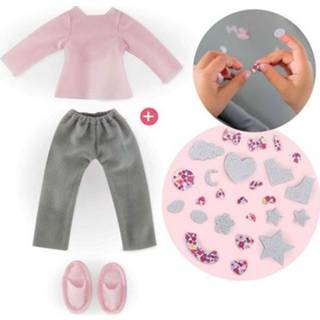 👉 Pyjama active Corolle en slippers voor stapop 33 cm