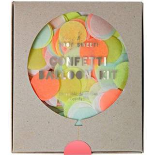 👉 Ballon active Meri ballonnen met confetti - neon 9781682084168