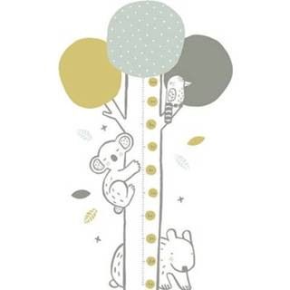 👉 Muursticker groen active Lilipinso groeimeter - boom met koala 3700412498613