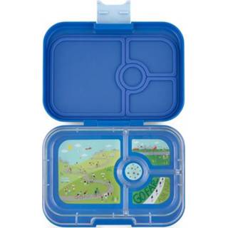 👉 Broodtrommel blauw active Yumbox panino 4 vakken - true blue