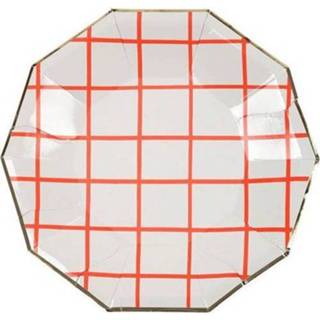 Bord small active Meri bordjes koraal rooster - (8st) 9781534005440