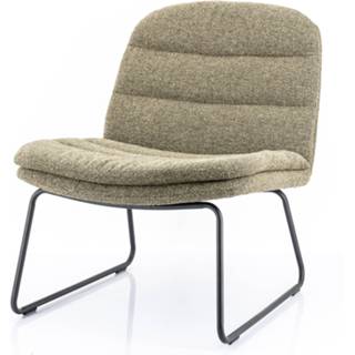 👉 Fauteuil groen stoffen zitting By-Boo 'Bermo' kleur 8719743437463