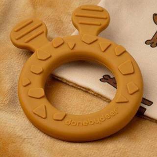 👉 Bijt ring active Done by deer bijtring met knuffeldoek raffi mustard 5712643023227