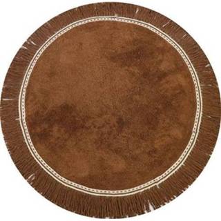 👉 Vloerkleed bruin active Tapis petit anna - -Ø110 cm 8719992836444