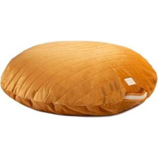 👉 Poef active Nobodinoz sahara velvet - farniente yellowØ 90 cm 2000000112435