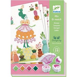 👉 Stempel active Djeco creatief stempelen bloemenmeisjes 3070900087415