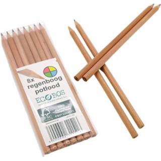 👉 Kleurpotlood active Ecobos kleurpotloden regenboog - 8st 5400662311516