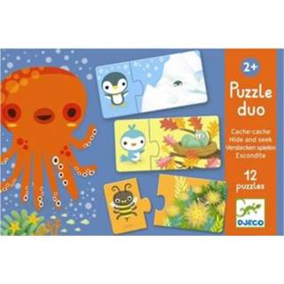 👉 Puzzel active Djeco duo verstoppertje (12x2st) 3070900081567