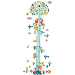 👉 Muursticker active Djeco groeimeter bosdieren 3070900040397
