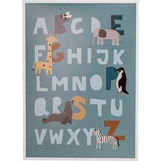 👉 Poster active Bloomingville met lijst - alfabet 72 cm 5711173267514
