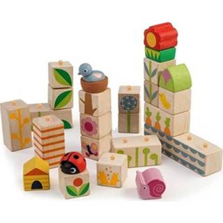 👉 Houten blok active Tender leaf toys blokken tuin - 24st