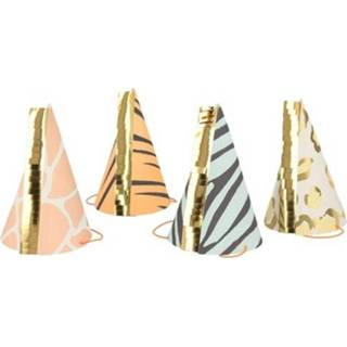 👉 Feesthoed active Meri feesthoedjes dierenprint - 8st 9781534028807