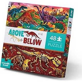 👉 Vloerpuzzel active Crocodile creek boven en beneden - dino's 48st