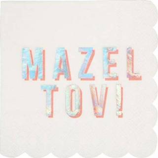 👉 Servet small active Meri servetten mazel tov - (16st) 9781534014459