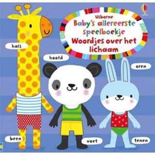 Babyboekje active baby's Uitgeverij usborne woordjes over het lichaam 9781474951449