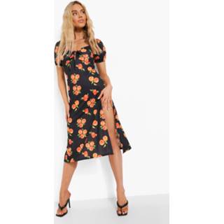 👉 Perzikken Midi Jurk, Black