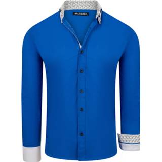 👉 Herenoverhemd XXXL overhemden male men blauw mannen One Redox Italia heren overhemd sax 7434626146157