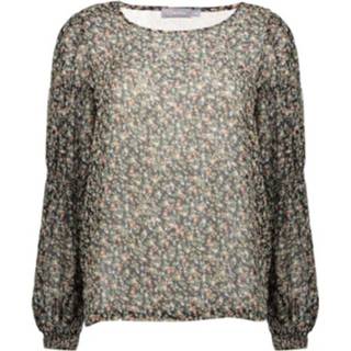 XL vrouwen zwart TOP Flowers - 13083-26