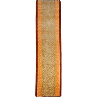 👉 Paars look terra grijs gebloemd unisex polypropyleen Loper Eylül RESITAL