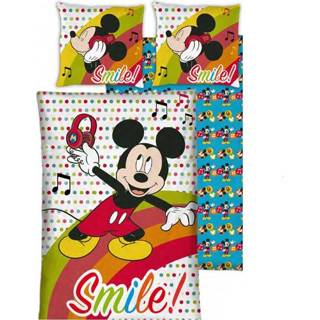 👉 Dekbedovertrek microfibre multi Mickey Mouse Smile 5425039189970