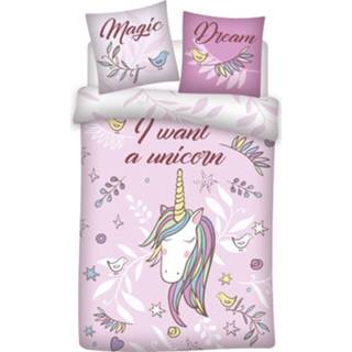 👉 Dekbedovertrek katoen Unicorn Dream 5407007980444