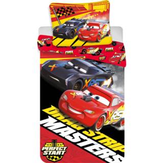 👉 Dekbedovertrek katoen rood Cars Drag Strip Masters 8592753023044
