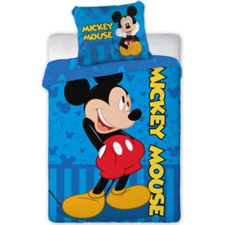 👉 Dekbedovertrek blauw katoen baby's Disney Mickey Mouse Baby - 100 X 135 Cm 5907750576470