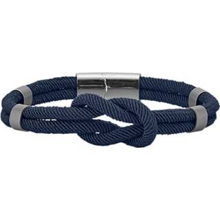 Armband blauw RVS vrouwen makkelijk te combineren KLiNGEL 4055707677570