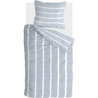 👉 Walra Dekbedovertrek Stripe Along Blauw-2-persoons (200 x 200/220 cm)